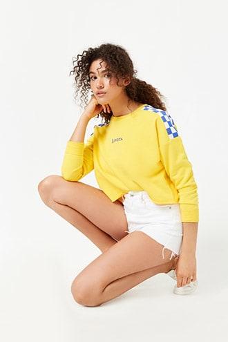 Forever21 Creased High-rise Denim Shorts