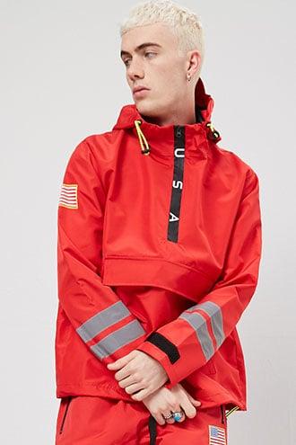 Forever21 Nasa Patch Graphic Anorak