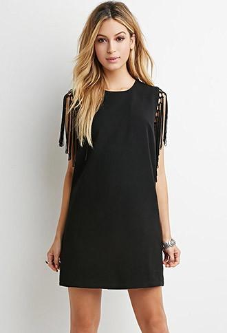 Forever21 Tasseled Shift Dress