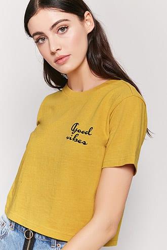 Forever21 Good Vibes Graphic Tee