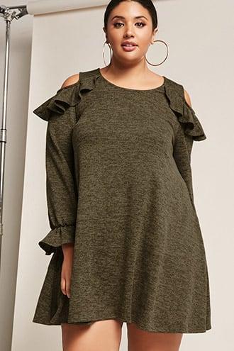 Forever21 Plus Size Trapeze Flounce Dress