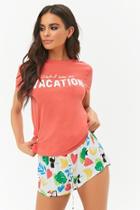 Forever21 Vacation Tee & Shorts Pajama Set