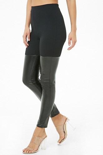 Forever21 High-rise Faux Leather Leggings