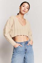 Forever21 Cropped Crescent Hem Sweater