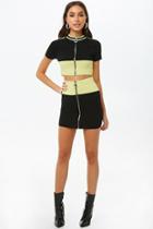 Forever21 Colorblock Crop Top & Mini Skirt Set