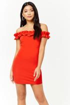 Forever21 Ruffled Off-the-shoulder Dress
