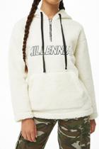 Forever21 Millennial Graphic Faux Shearling Pullover
