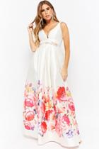 Forever21 Printed Taffeta Prom Dress