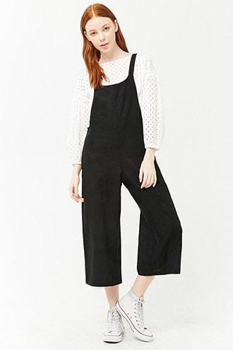 Forever21 Linen Wide-leg Jumpsuit