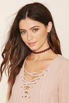 Forever21 Sheer Floral Lace Choker