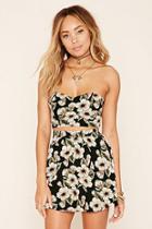 Forever21 Women's  Floral Print Tube Top
