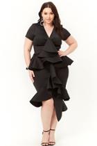 Forever21 Plus Size Tiered Mermaid Dress