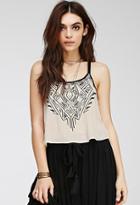 Forever21 Racerback Embroidered Cami