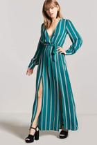 Forever21 Stripe M-slit Maxi Dress
