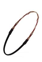 Forever21 Braided Chain Headband (burgundy/gold)