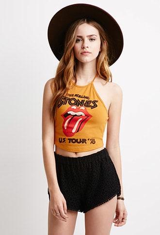 Forever21 Rolling Stones Halter Top