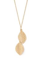 Forever21 Two Leaves Necklace
