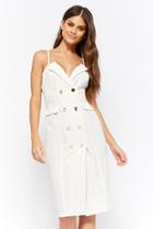 Forever21 Double-breasted Pinstripe Dress