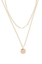 Forever21 Disc Charm Chain Necklace Set