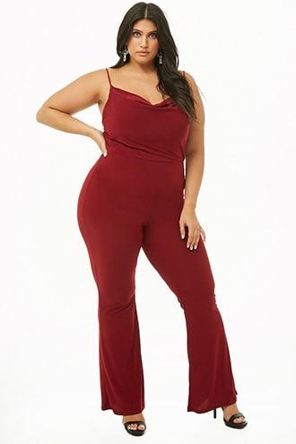 Forever21 Plus Size Cowl-neck Cami Jumpsuit
