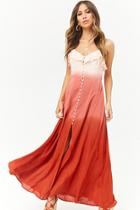 Forever21 Ombre Button-front Cutout Cami Maxi Dress