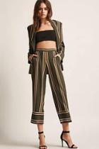 Forever21 Stripe Cropped Pants