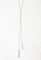 Forever21 Matchstick Lariat Necklace (silver)