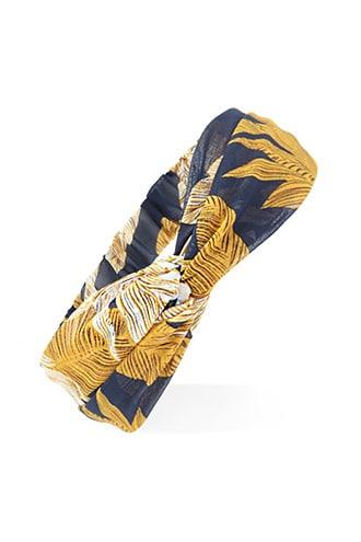 Forever21 Tropical Leaf Chiffon Headwrap