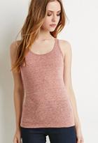 Forever21 Women's  Heathered Tank Top (rust)