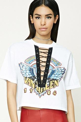 Forever21 Van Halen Lace-up Tour Tee