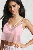 Forever21 Netted Cropped Cami