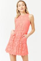 Forever21 Sleeveless Floral Lace Dress