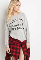 Forever21 Rock N Roll Sweatshirt