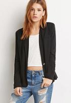 Love21 Women's  Single-button Knit Blazer