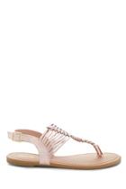 Forever21 Qupid Strappy Metallic Thong Sandals