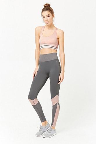 Forever21 Active Dotted-trim Leggings