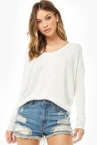 Forever21 Sweater-knit V-neck Top
