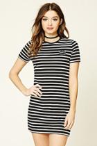 Forever21 Women's  Oops Striped T-shirt Dress