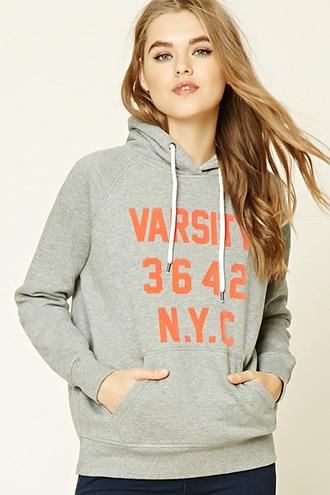 Forever21 Varsity Nyc Fleece Hoodie
