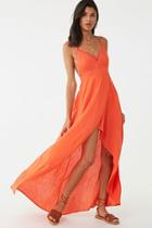 Forever21 Lace-trim High-low Cami Dress