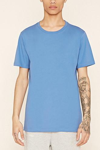21 Men Men's  Cotton Crew Neck Tee
