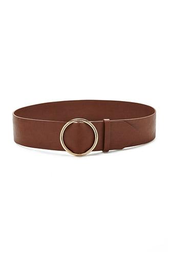 Forever21 Tan Circular Buckle Belt