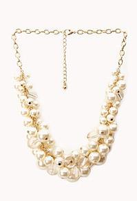 Forever21 Opulent Faux Pearl Necklace