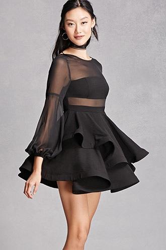 Forever21 Selfie Leslie Peplum Dress