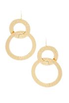 Forever21 Hammered Disc Drop Earrings