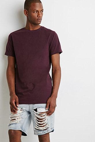 Forever21 Long Crew Neck Tee