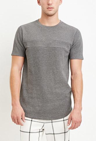 21 Men Curved-hem Thermal Tee