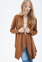Forever21 Collarless Faux Suede Jacket