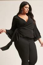 Forever21 Plus Size Crepe Wrap Top