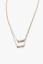 Forever21 Good Luck Pendant Necklace Set